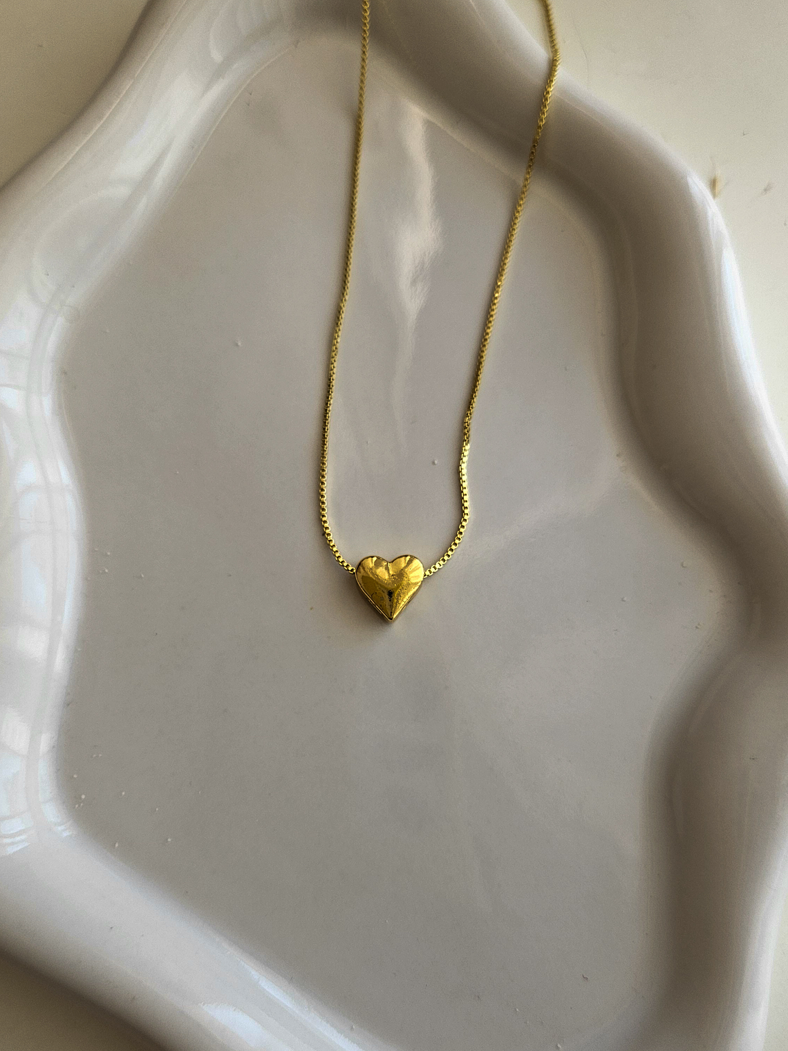 Collar con dije corazón  pasador  1