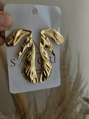 Aros bañados en oro de 18k