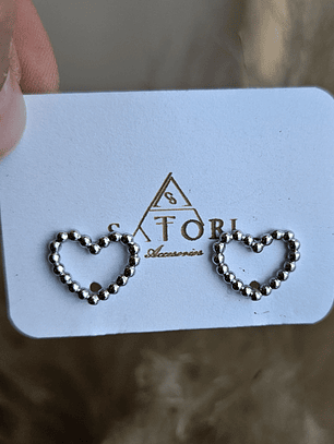 Aros bañados en plata