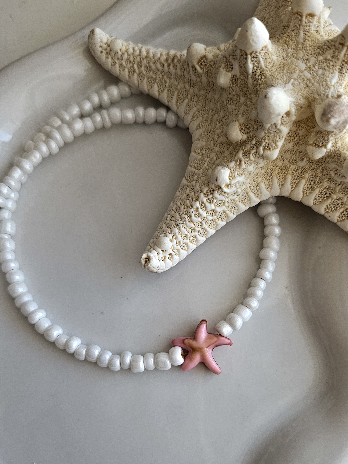 Collar chocker estrella rosa  1