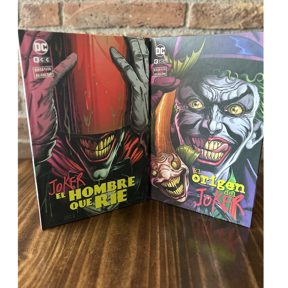 Coleccionable Joker: Biografía no autorizada vol. 01 de 10: El origen del Joker y vol. 02 de 10: El hombre que ríe