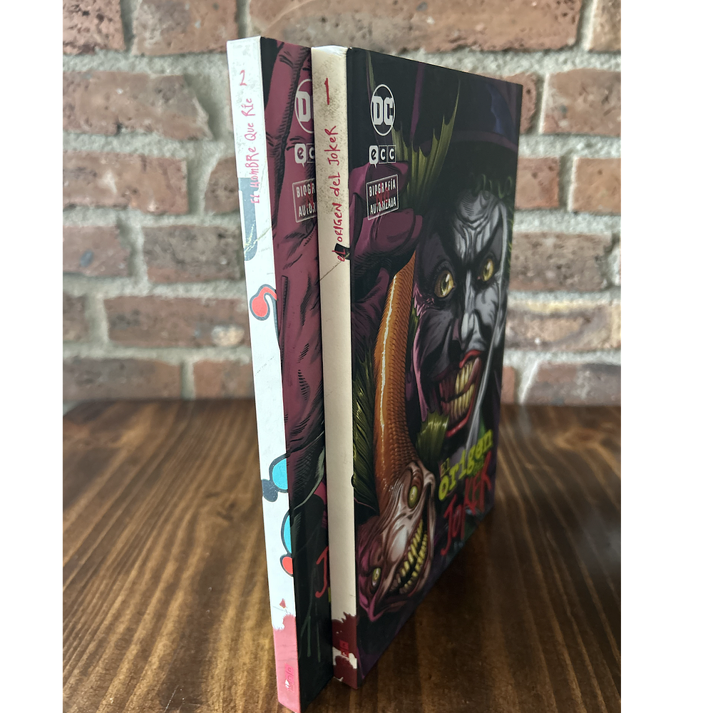 Coleccionable Joker: Biografía no autorizada vol. 01 de 10: El origen del Joker y vol. 02 de 10: El hombre que ríe