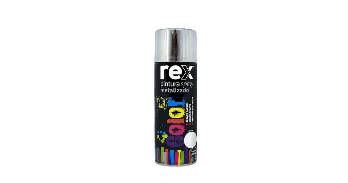 SPRAY USO GENERAL REX (400ML) METALICO CROMO 60023