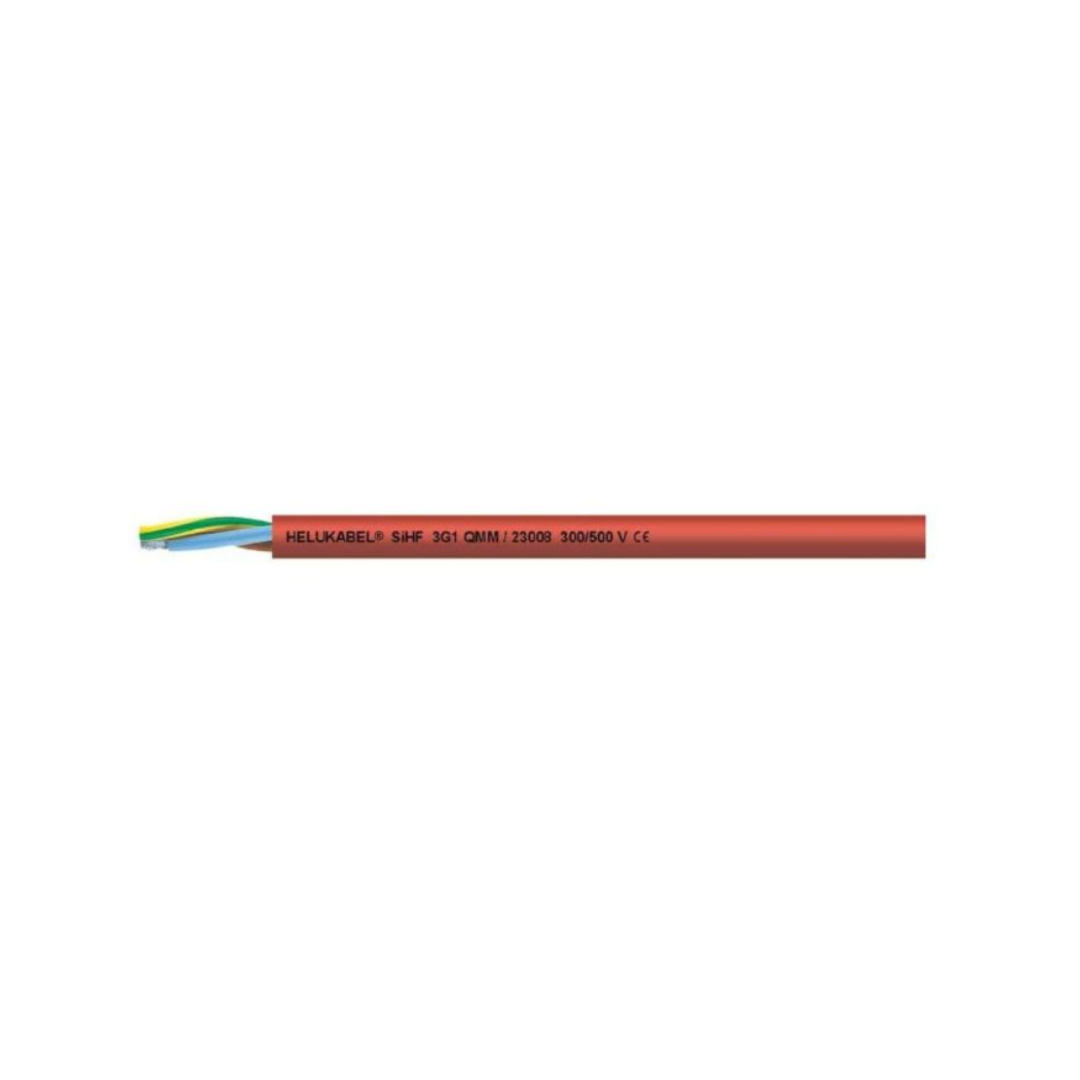 Cable silicona 5G1.0mm SiHF  Rojo 180°C  1