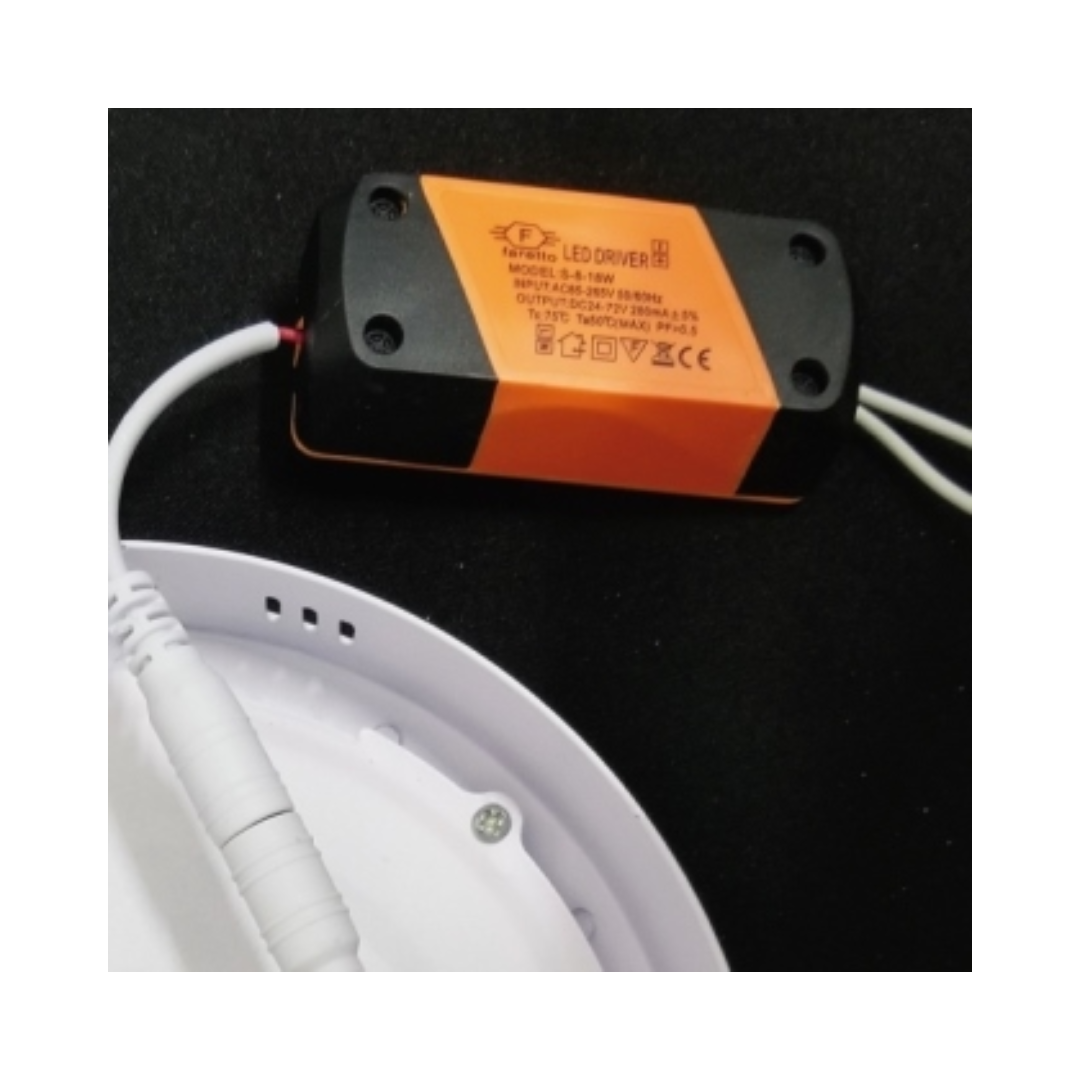 Plafón Sobrepuesto Redondo 12W Luz Frpia Faretto 3