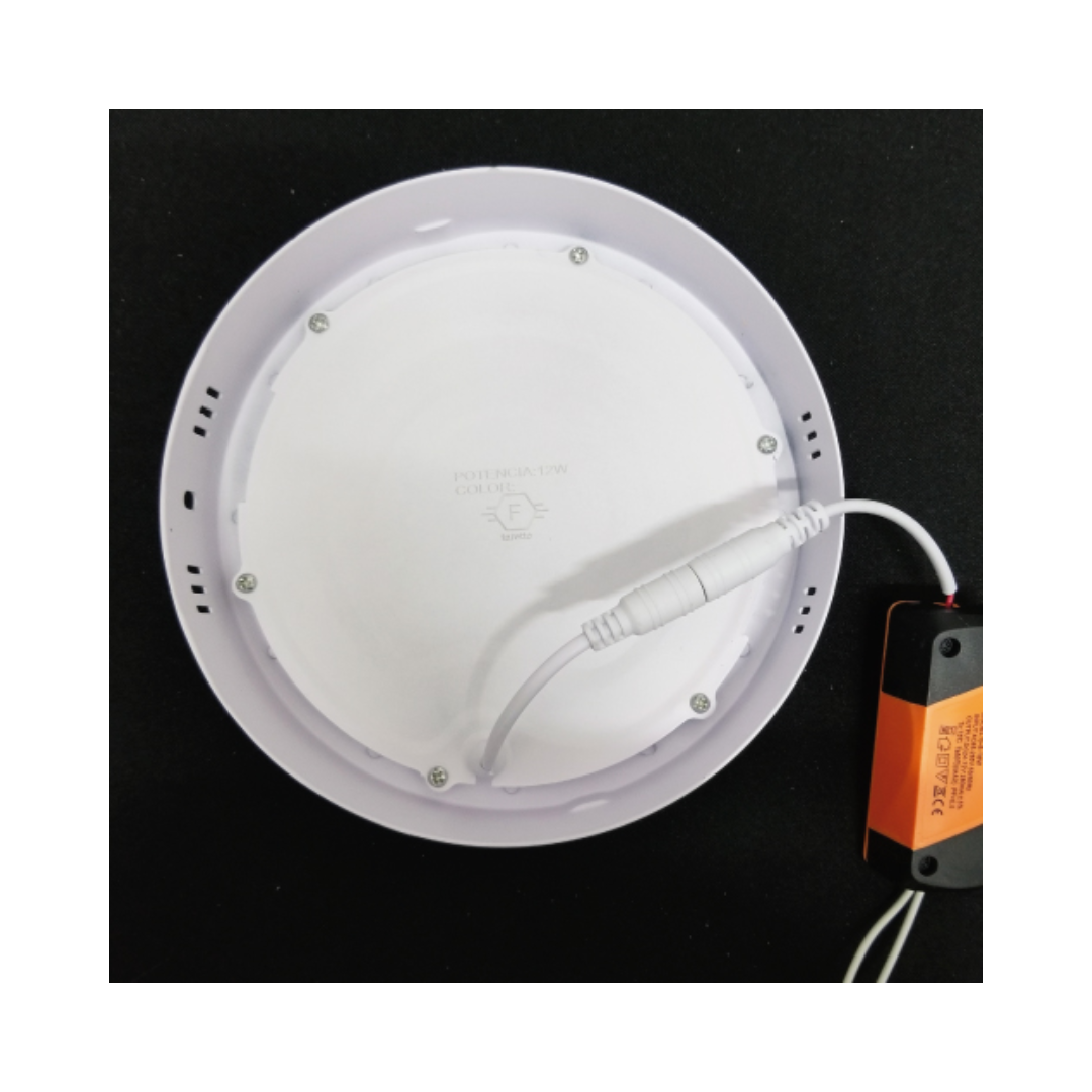 Plafón Sobrepuesto Redondo 18W Luz Fría Faretto 2