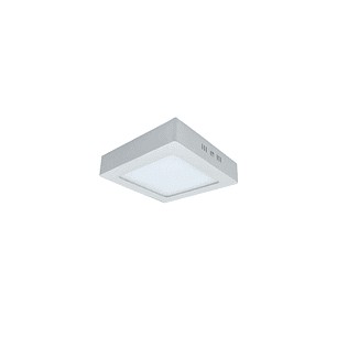 Plafón Sobrepuesto Cuadrado 24W Luz Fría Faretto