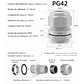  Prensa estopas plásticas - Diámetro de cable PG42 30 – 38 mm - Miniatura 2
