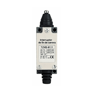 Interruptor de final de carrera - Botón de presión metálico (METZ-8111)