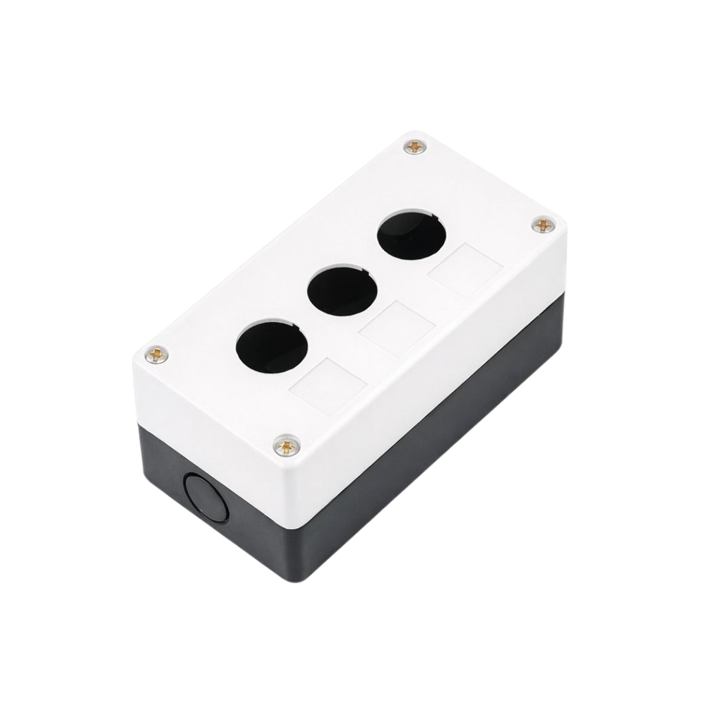  Caja botonera industrial 3 puestos (Ø22 mm) – IP55 1