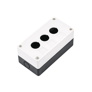  Caja botonera industrial 3 puestos (Ø22 mm) – IP55