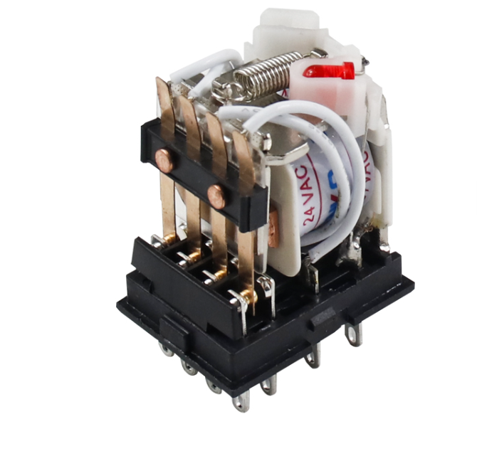 Relé Miniatura 24Vca 5A 2Na+2Nc (HH52PL) 3