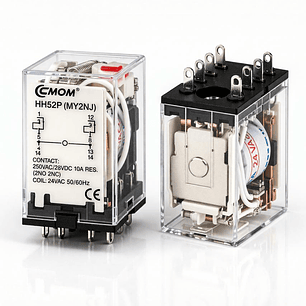 Relé Miniatura 220Vca 5A 2Na+2Nc C/Led 