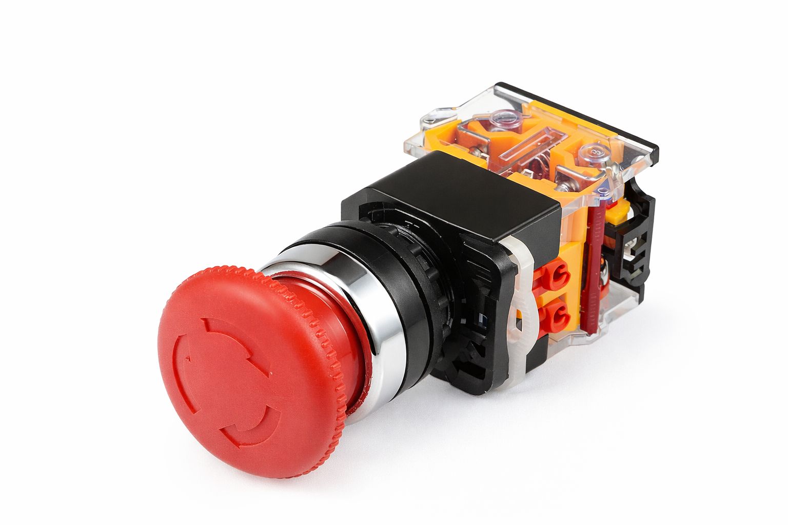 Pulsador Emergencia 22Mm Con Retención 2Nc 1