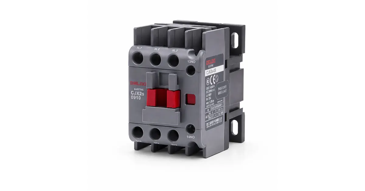 Contactor Trifásico 18A CJX2-1811, Bobina 220 Vac 50 Hz 1na+