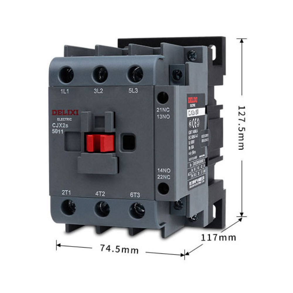 Contactor de potencia electromagnético trifásico  AC (CJX2-5011) 2