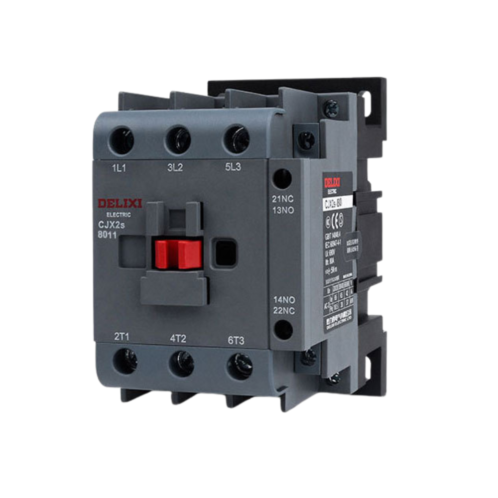 Contactor de potencia electromagnético trifásico  AC CJX2-8011 1
