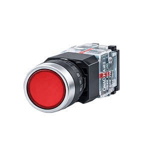 Pulsador rasante rojo LA38-11BN