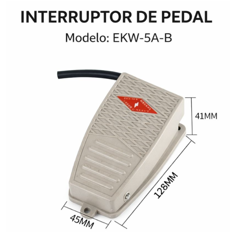 Interruptor de Pedal Industrial EKW-5A-B 2