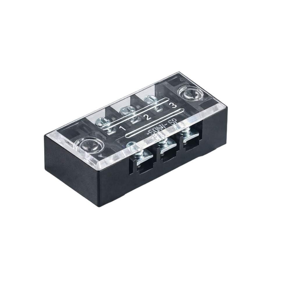 Regleta de conexión aislada / bornera de tornillo 3 polos 1