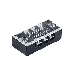 Regleta de conexión aislada / bornera de tornillo 3 polos