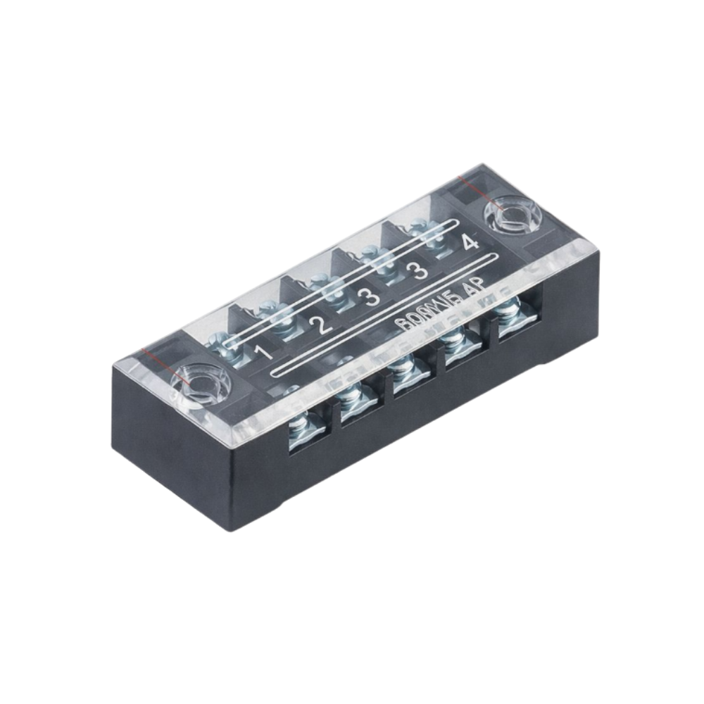 Regleta de conexión aislada / bornera de tornillo 4 polos 1