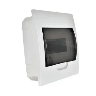 Tablero embutido 4 módulos  tapa transparente libre de halógeno