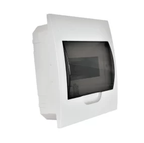 Tablero embutido 8 módulos tapa transparente libre de halógeno 1