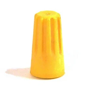 Conector cónico amarillo (2x1,5mm- 4.0mm) 100 unidades
