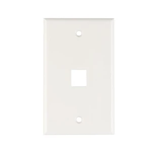 Placa PVC Faceplate 1 Módulo Rj-45