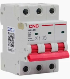 Interruptor termomagnetico 3P C 25A 10kA CNC 1