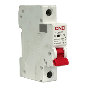 Interruptor termomagnetico AC 1P C 6A 6kA CNC
