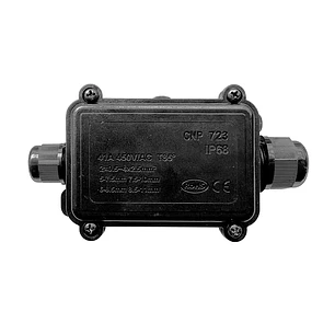 Caja de conexion 1x1 IP68 negra