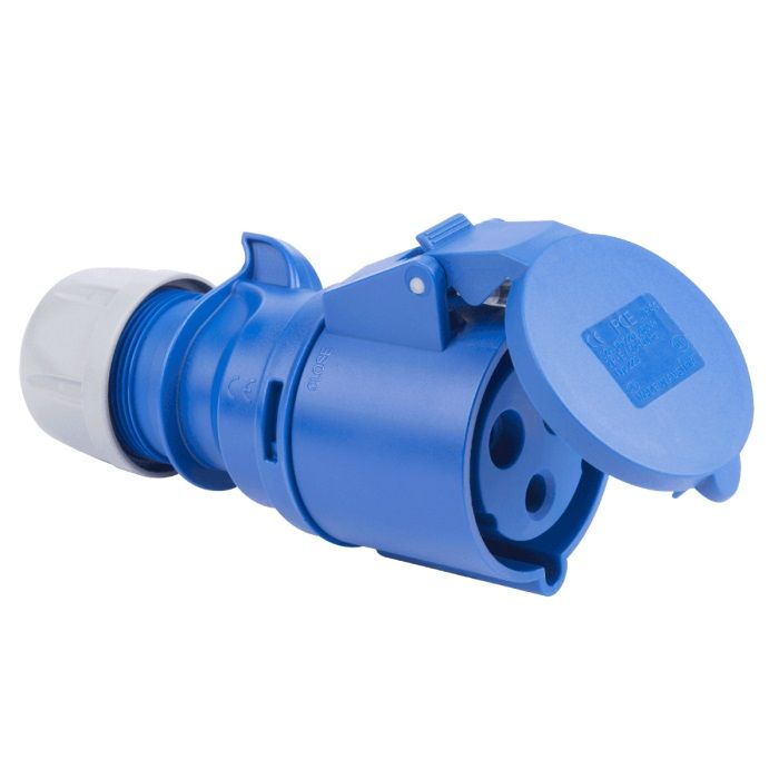 Enchufe Hembra Volante 2P+T 16A IP44 220V 1