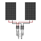 Conector MC4 1x2 -40C~90C IP67  - Miniatura 3