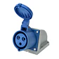 Enchufe Hembra Sobrepuesto 2P+T 16A IP44 220V - Miniatura 1