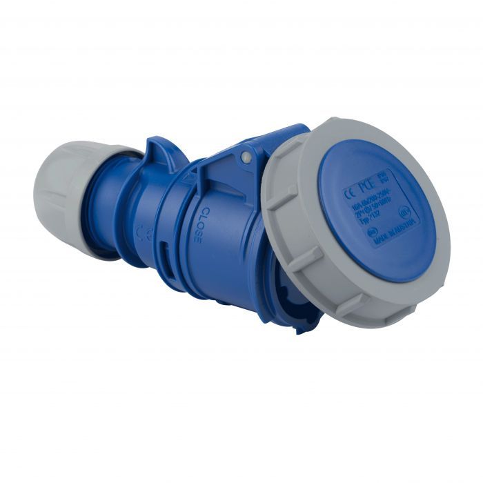 Enchufe Hembra Volante 2P+T 16A IP67 220V 1