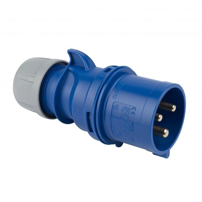 Enchufe Macho Volante 2P+T 16A IP44 220V 1