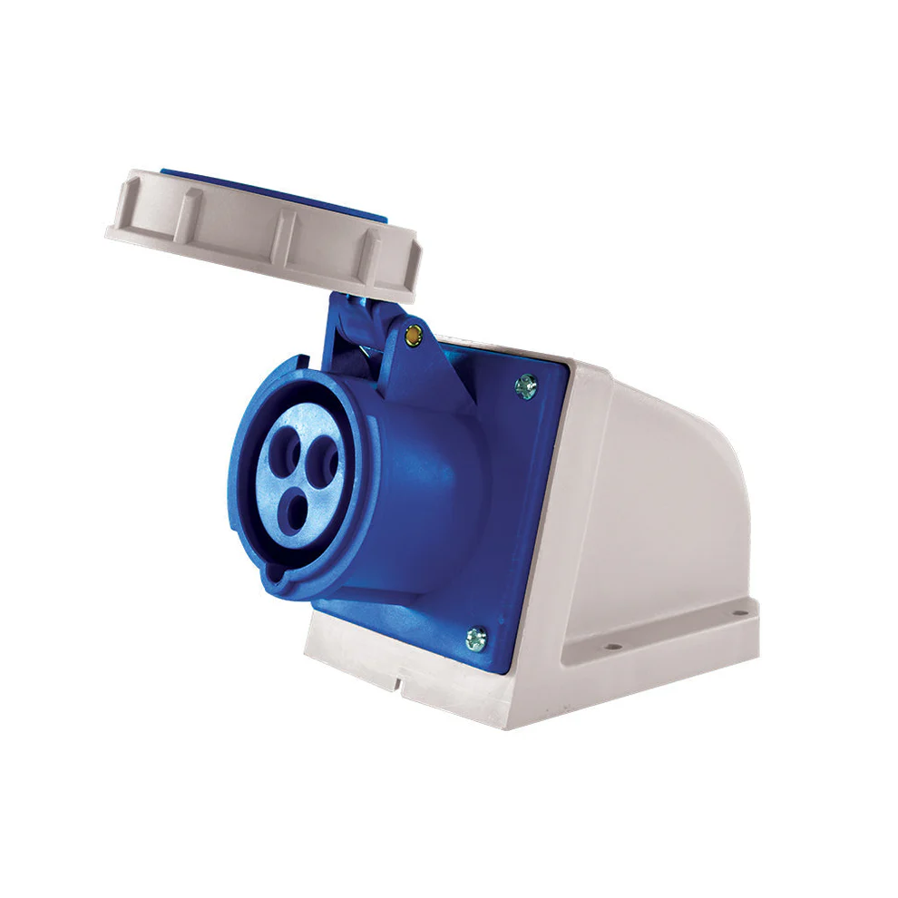 Enchufe Hembra Sobrepuesto 2P+T 16A IP67 220V (Bombero) 1