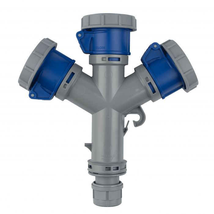 Enchufe Hembra Múltiple Vol IP67 De 3 Hembra 2x16 Amp +T 1