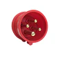 Enchufe Macho Volante 3P+T 16A IP44 380V - Miniatura 2