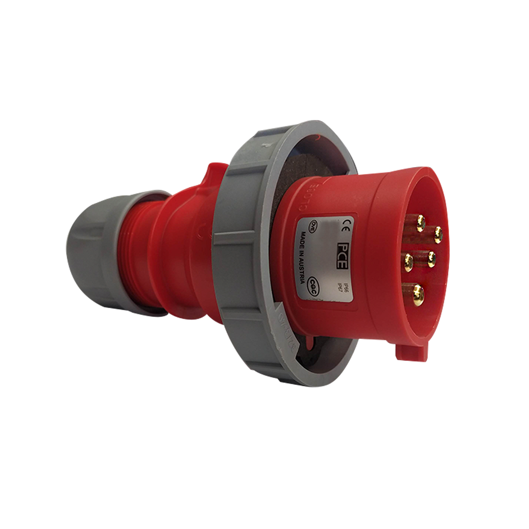 Enchufe Macho Volante 3P+N+T 32A IP67 380V 1