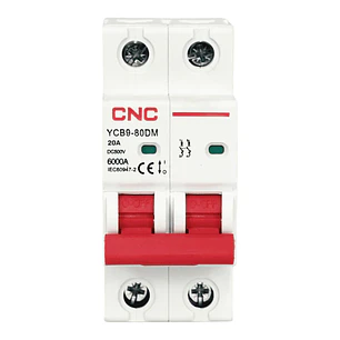 Interruptor termomagnetico DC 2P 20A 6KA CNC