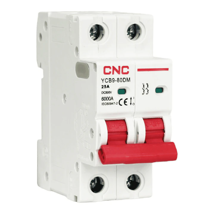 Interruptor termomagnetico DC 2P 25A 6KA CNC 2