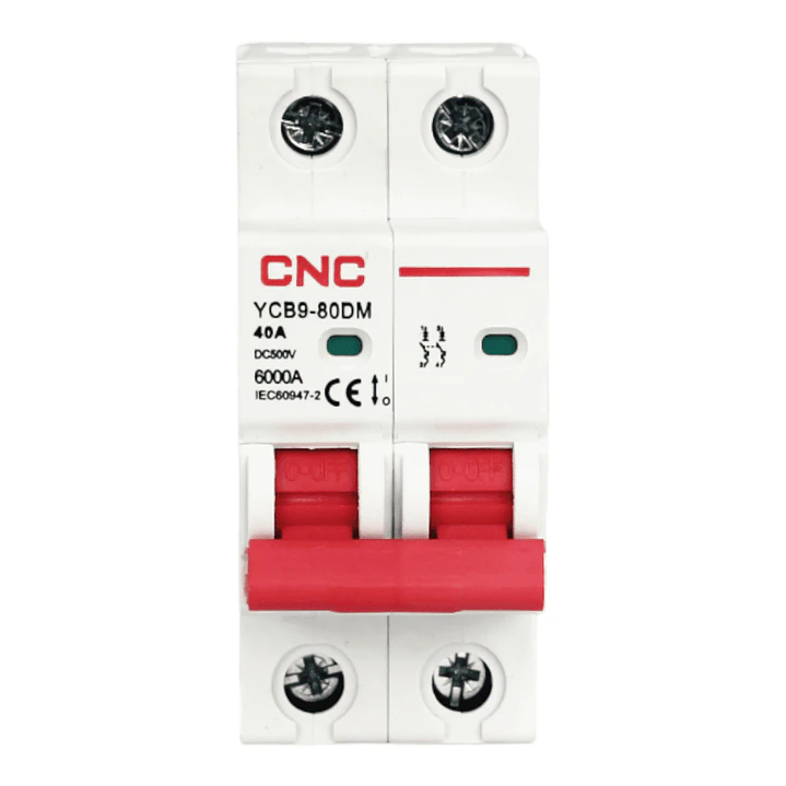  Interruptor termomagnetico DC 2P 40A 6KA CNC 1