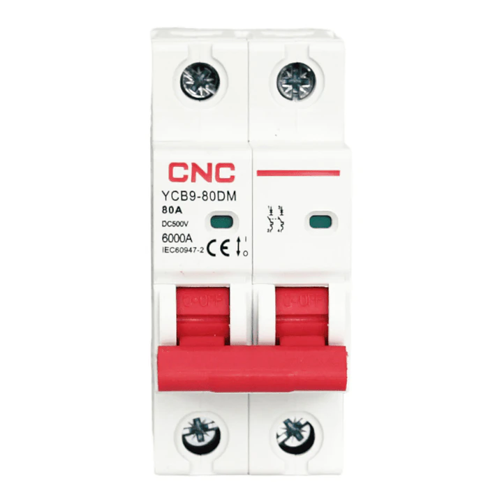  Interruptor termomagnetico DC 2P 80A 6KA CNC 1