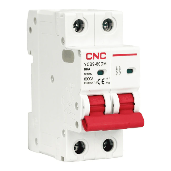  Interruptor termomagnetico DC 2P 80A 6KA CNC 2