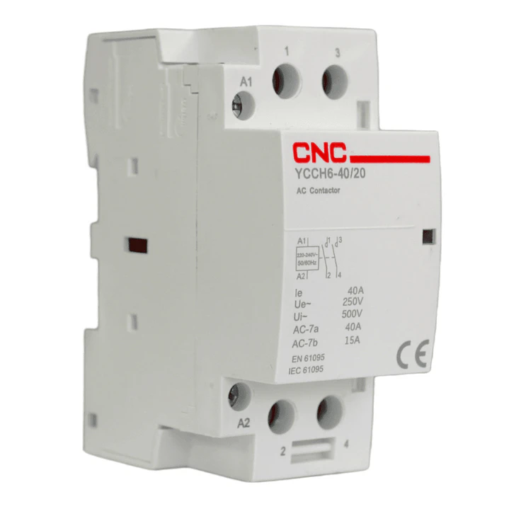  Contactor modular 2P YCCH6 40A bobina 220vac 2NO 2