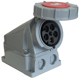 Enchufe Hembra Sobrepuesto 3P+N+T 63A IP67 380V