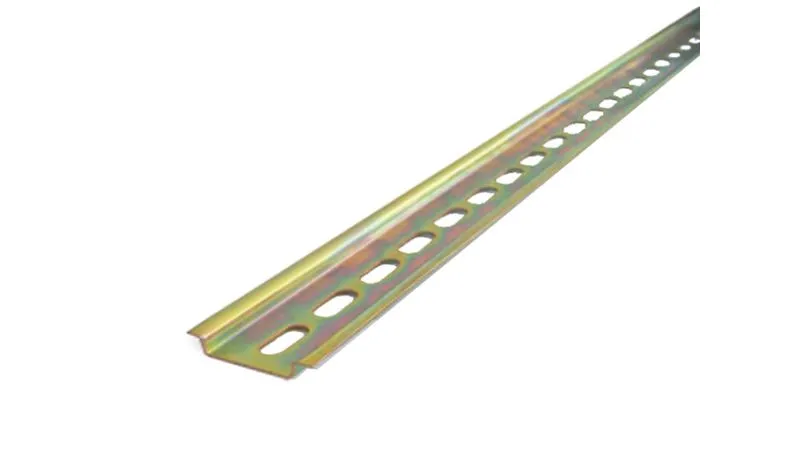Riel Din Perforado bicromatado Tira 1Mts 1